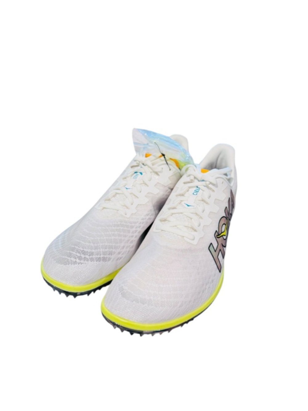 Men's Hoka Cielo X 2 MD White Blue Athletic Shoes Size 13 track spikes - Picture 2 of 7